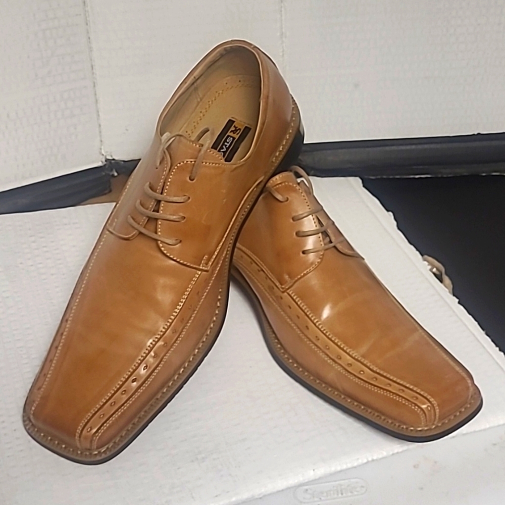 Leather Stacey ADAM   MENS dress shoes     9 1/2